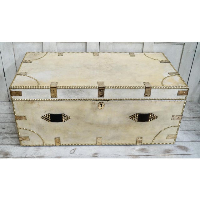Regency Vellum Travel Trunk, 1820 For Sale - Image 17 of 17