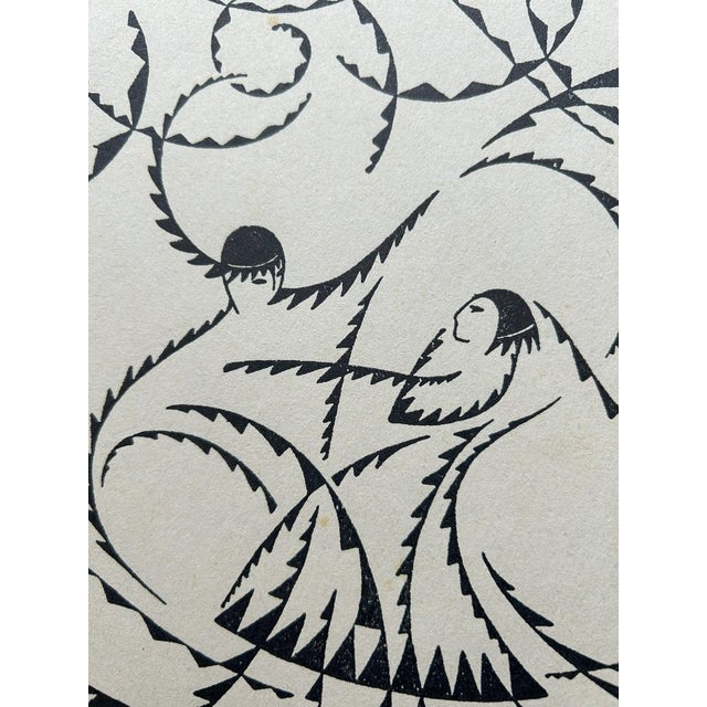 Ernesto michahelles thayaht (1893-1959) untitled, woodcut, futurist print from the 9-volume work "gli adornatori del libro...