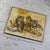 Mid-20th Century Mid-Century Modern Large Resting Tiger Canvas Painting by Pettersen Black and Gold Frame For Sale - Image 13 of 18