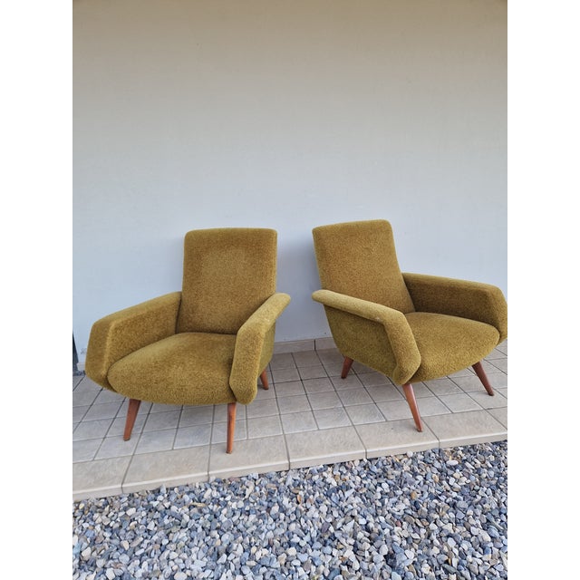 Mid-Century Italian Armchairs, 1950s, Set of 2 For Sale - Image 9 of 11