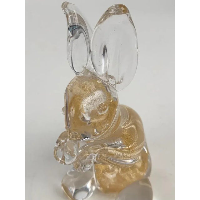 Mid-Century Italian Murano Glass Rabbit Sculpture from Seguso, 1960s For Sale - Image 12 of 14