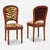French Set of 6 French Louis XVI Style Fruitwood Dining Chairs Scalamndre Tiger Velvet For Sale - Image 3 of 8