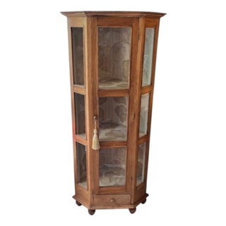 French Oak Corner Cabinet, 1890s For Sale