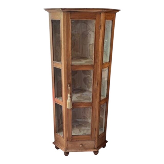 French Oak Corner Cabinet, 1890s For Sale