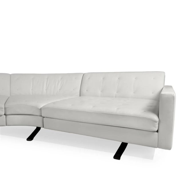 Mid-Century Modern Poltrona Frau Kennedee Sectional Sofa With Ottoman by Jean-Marie Massaud For Sale - Image 3 of 17