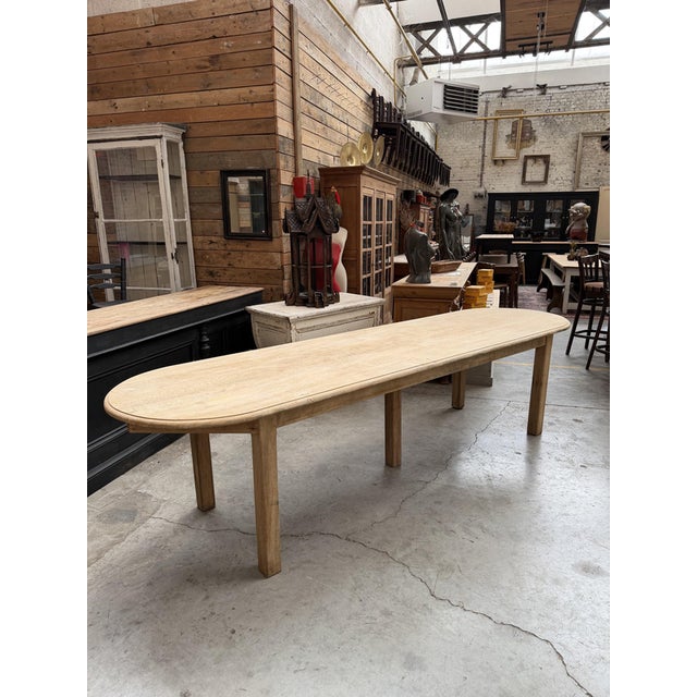 Large Oak Community Table, 1800s For Sale - Image 10 of 10