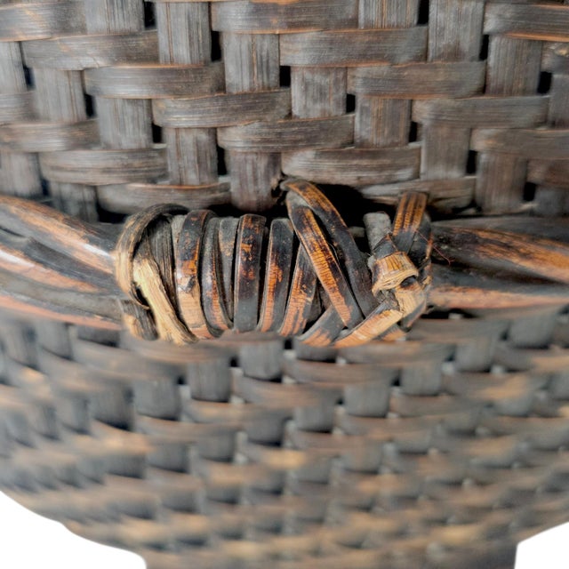 Vintage Philippine Kalinga Tribe "Labba" Rice/Market Basket Centerpiece 18" For Sale In San Francisco - Image 6 of 12