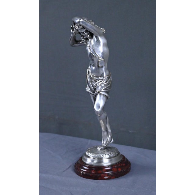 A. Carrier, The Neapolitan Dancer, Late 19th Century, Silvered Bronze For Sale - Image 4 of 18