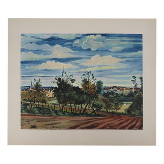 André Derain, The Village Fields, Signed Lithograph For Sale