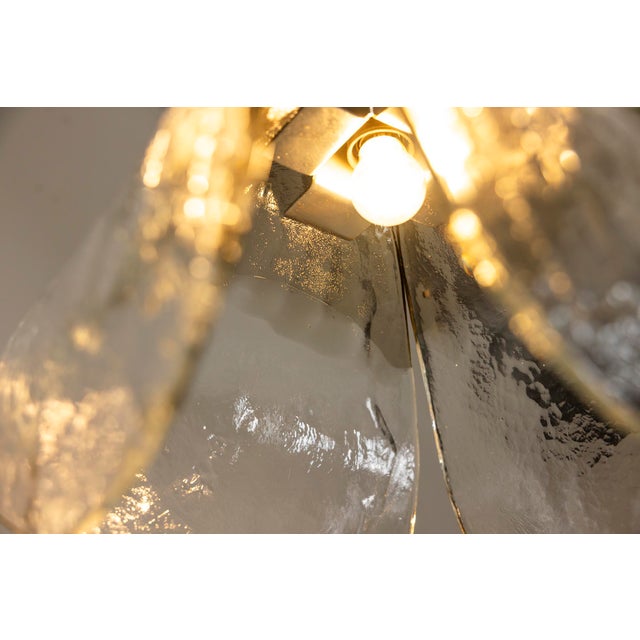 LsS184 Flower-Shaped Pendant Lamp by Carlo Nason for AV Mazzega, 1970s For Sale - Image 12 of 16