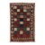 Vintage Swedish Rya Rug, Multi-Color Checkerboard With Tribal Border - Rug & Kilim For Sale