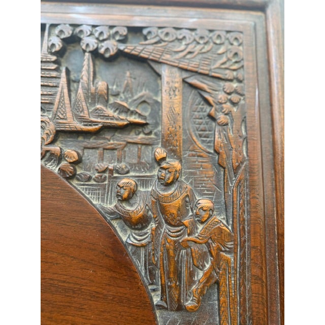 Early 20th Century Early 20th Century Chinese Camphor Carved Wood Chest For Sale - Image 5 of 17
