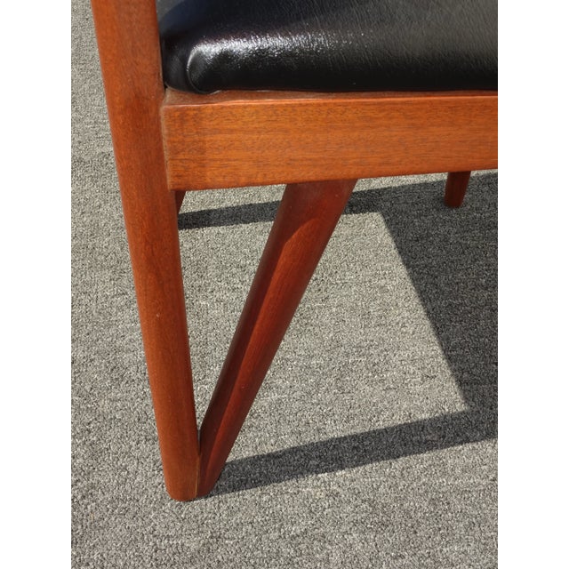 Vintage Mid Century Danish Modern Black Side Chair For Sale - Image 11 of 13