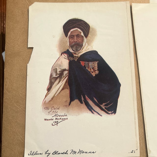1907 Original Bookplates From in the Land of Mosques and Marinets by Blanche McManus - Set of 3 For Sale - Image 4 of 4