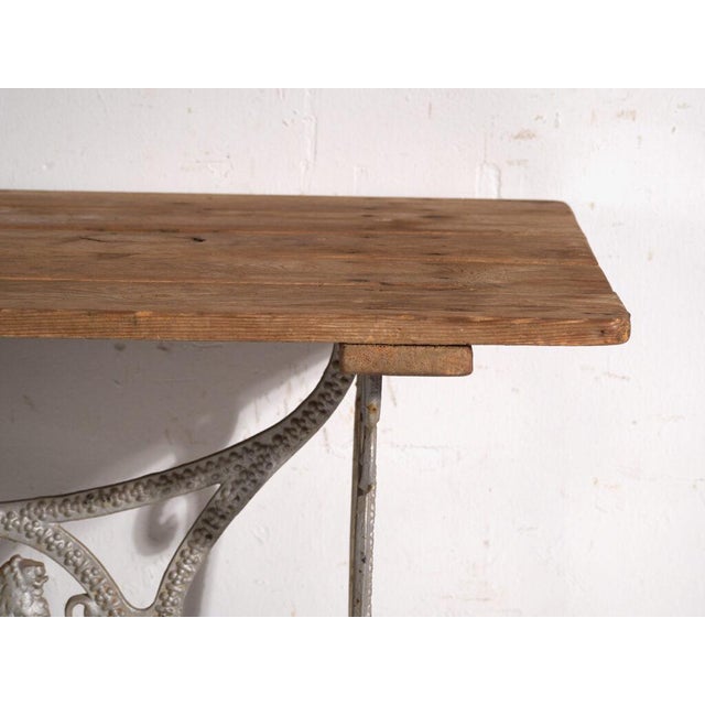 Brown Garden Table in Cast Iron, Central Europe, 1900 For Sale - Image 8 of 12