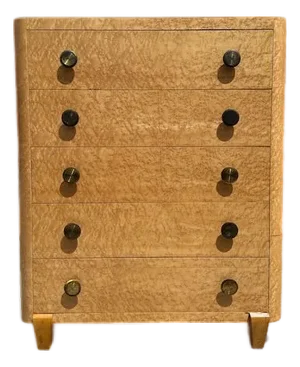 1940's Bird's Eye Maple Tall Dresser