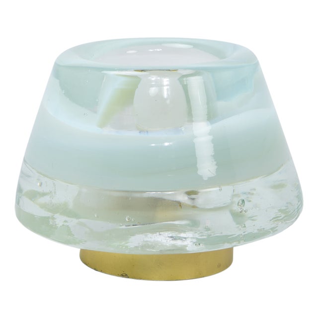 Glass Table Lamp from Leucos, 1970s For Sale