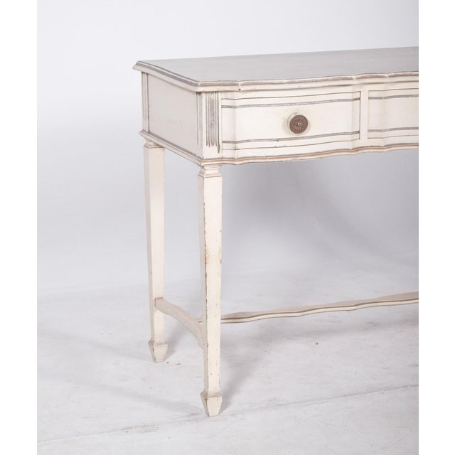 Portuguese White Painted Console, 1890s For Sale - Image 3 of 14