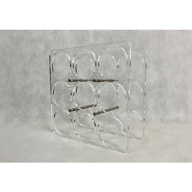 Postmodern Acrylic Wine Rack, 1990s For Sale - Image 9 of 14