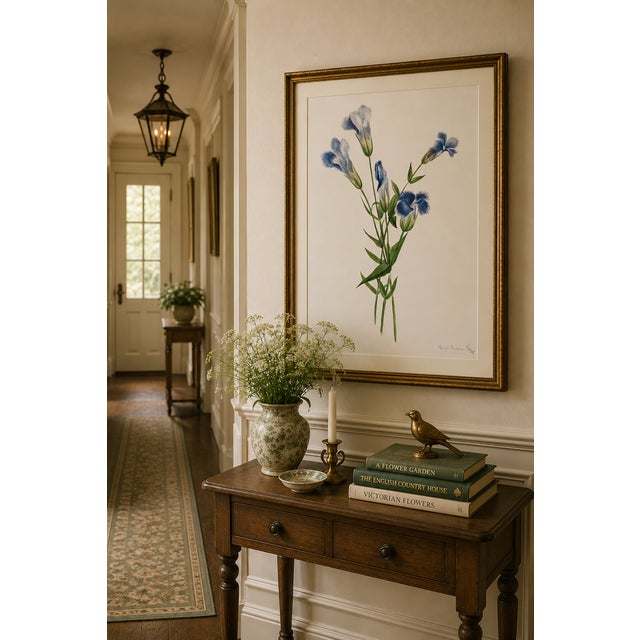 Fringed Gentian, Vintage Botanical Art Print Reproduction by Mary Vaux Walcott, 20" X 30" For Sale - Image 4 of 9