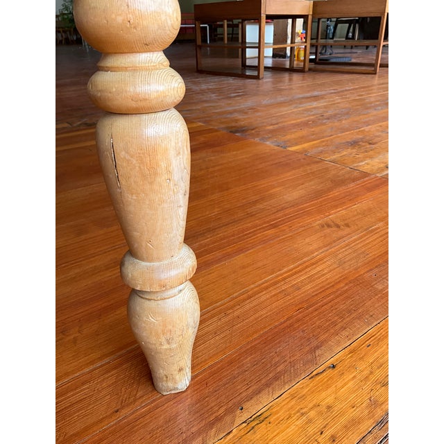 19th Century Pine Farmhouse Serving Table For Sale - Image 12 of 16