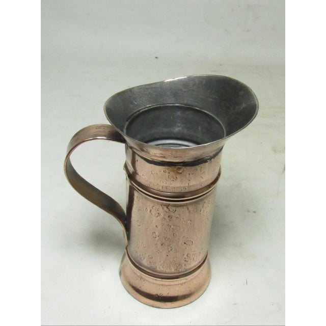 French Polished Copper Half Liter Jug For Sale - Image 11 of 17