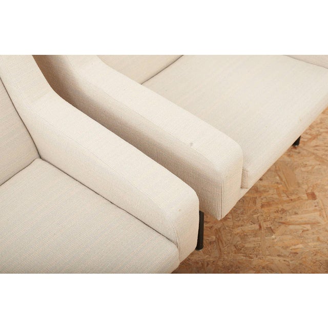 Model 202 Chairs on Black Metal Legs by Dieter Waeckerlin for Idealheim, 1961, Set of 2 For Sale - Image 9 of 14