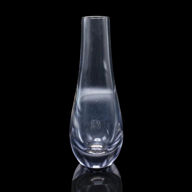 Vintage Flower Sleeve, English, Art Glass, Display, Tear Drop Posy Vase, c.1980 For Sale - Image 4 of 9