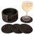 2020s Artifacts Rattan Round Coasters with Box in Tudor Black - 7 Pieces For Sale - Image 5 of 6