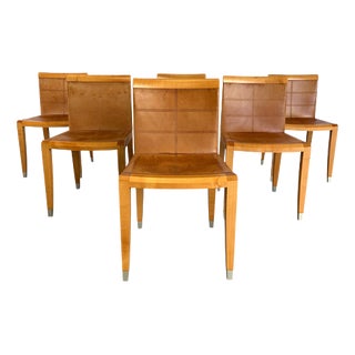 Aro Dining Chairs by Chi Wing Lo for Giorgetti, Italy, 1990, Set of 6 For Sale