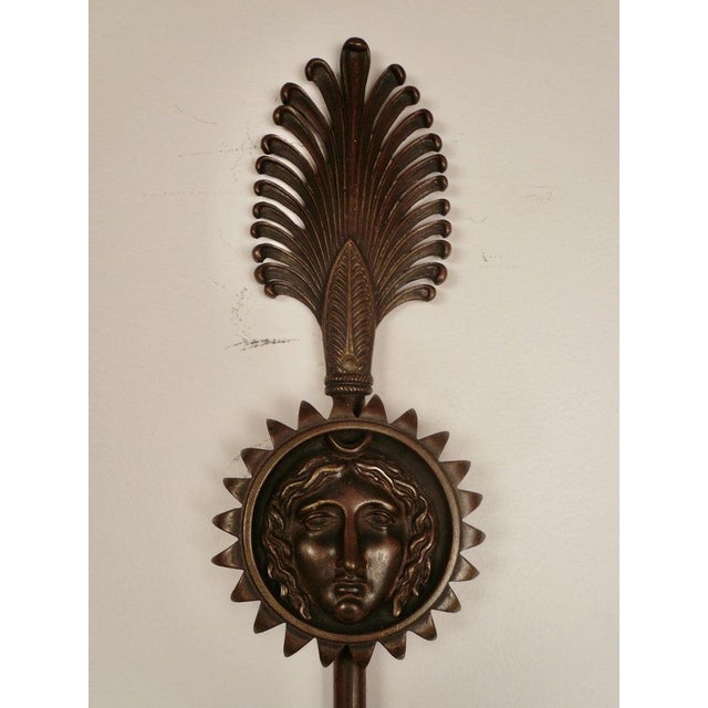 Pair Signed E F. Caldwell Neo-Classical Style Bronze Sconces For Sale - Image 11 of 12