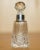 Antique Perfume Bottle Flask in Cut Glass Crystal & Sterling Silver, 1929 For Sale - Image 3 of 10