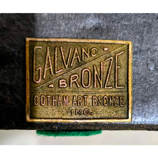 Bronze Art Deco Gotham Galvano Bronze Nude With Flowing Drape For Sale - Image 8 of 9