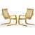 Mid 20th Century Alvar Aalto Model 406 Lounge Chairs (Pair) For Sale - Image 5 of 10
