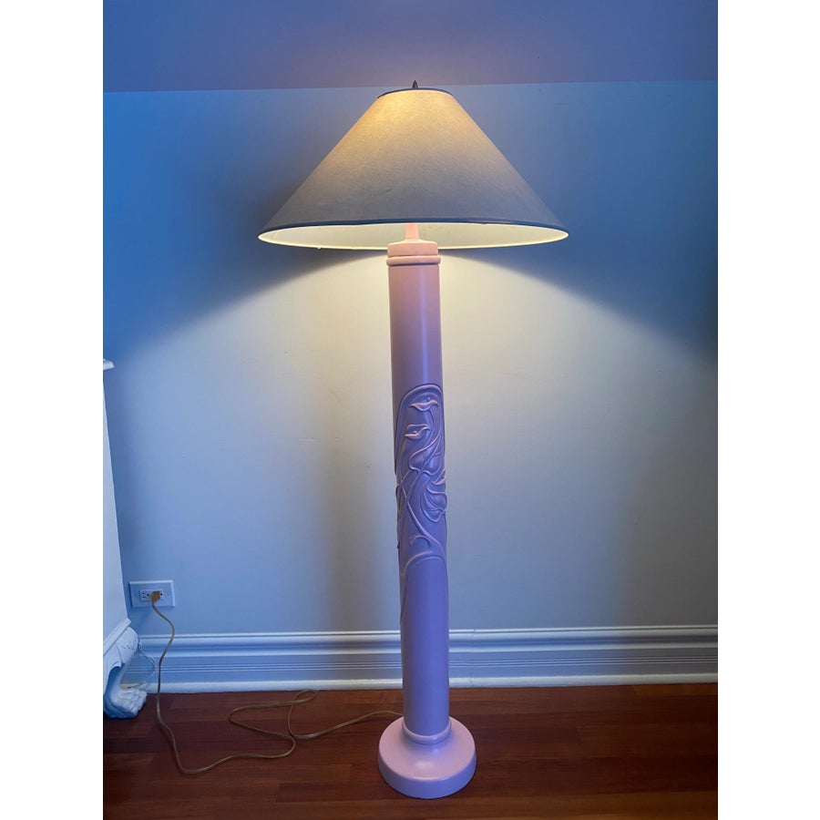 Vintage 1980s Frederick Cooper Art Nouveau Deco Floor Lamp | Chairish