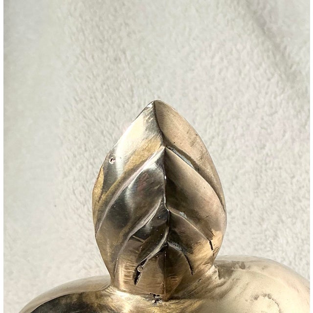 Vintage Regency Polished Brass Horse Sculpture Attributed Maitland Smith, C. 1970s For Sale - Image 9 of 12