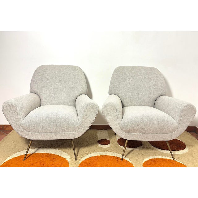 Gigi Radice Armchairs by Minotti, Italy, 1950s, Set of 2 For Sale - Image 6 of 14