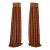 Custom Drapery Pair Brick Red Striped Panels – Pinch Pleat Upholstery Weight 16x100 Ea Panel For Sale