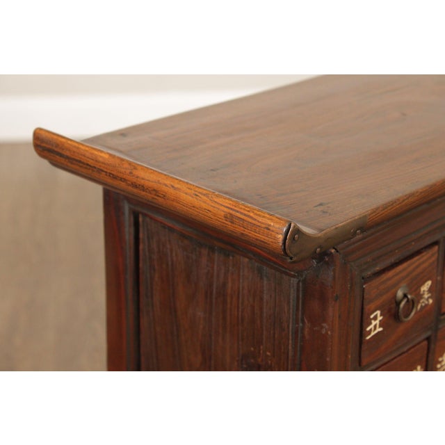 Antique Chinese Elm Apothecary Cabinet For Sale - Image 11 of 12