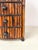 Late 20th Century Vintage Burnt Bamboo 3 Drawer Chest Boho Storage Jewelry Cabinet MCM Decor For Sale - Image 5 of 8