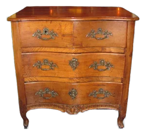 Antique French Louis XV Walnut Commode Circa 1740