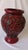 Asian Carved Cinnabar Lacquerware Style Vase For Sale - Image 9 of 12