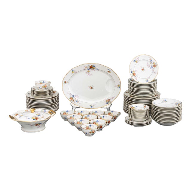 Haviland Limoges "Jewel" Dinner Service, 82 Pcs. For Sale