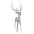 Contemporary Corviglia Standing Deer Statue- Aluminum Metal Sculpture For Sale - Image 3 of 5