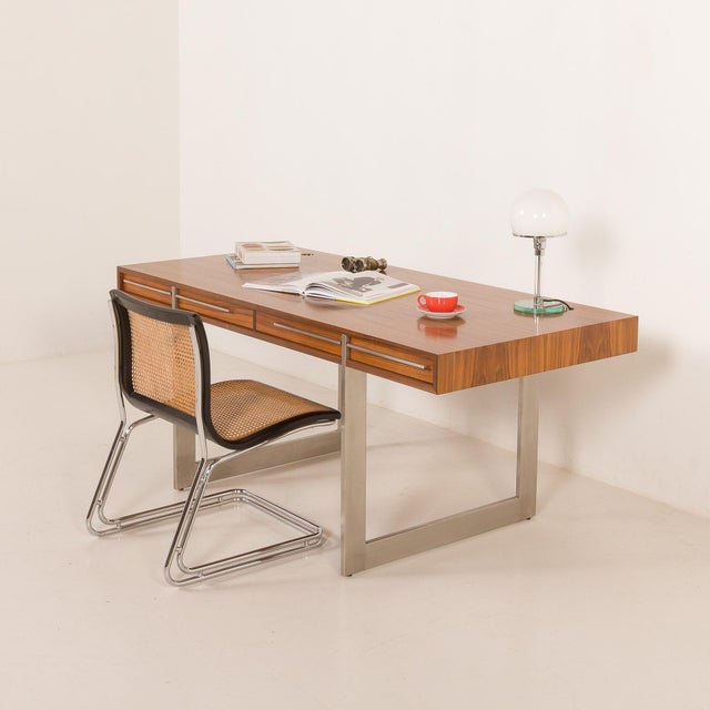 Metal Bauhaus WG24 Table Lamp by Wilhelm Wagenfeld, 1980s For Sale - Image 7 of 8