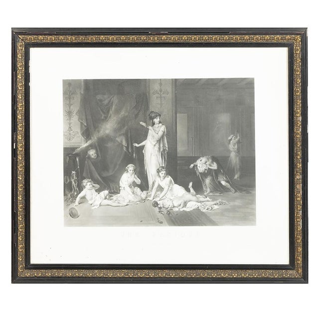The Ladys Feast and A Panic, 19th Century, Engraving, Framed, Set of 2 For Sale - Image 6 of 8