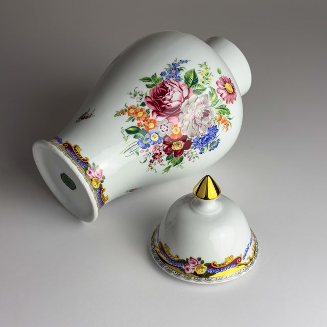 Vintage Porcelain Ginger Jar, Limoges, France, 1970s For Sale - Image 16 of 18