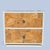 Postmodern 1970s Faux-Burl Laminate Nightstand With Chrome Pulls For Sale - Image 3 of 10