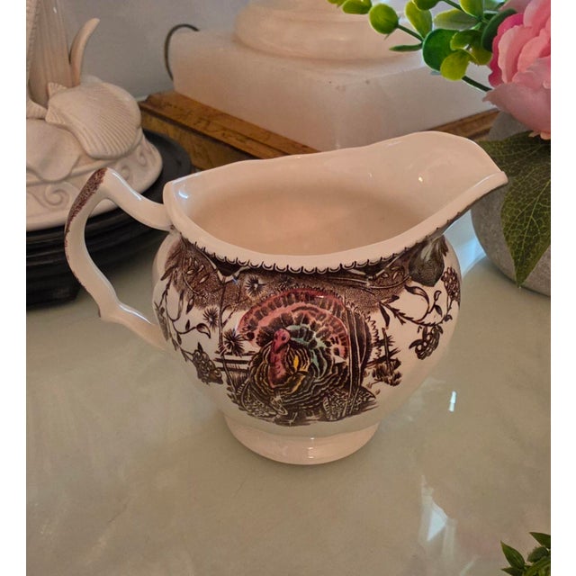Johnson Brothers Vintage Johnson Brothers His Majesty Creamer Pitcher England For Sale - Image 4 of 10