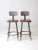 Mid Century Industrial Stools Pair For Sale - Image 13 of 13